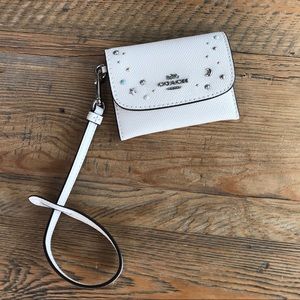 COACH Card Pouch with Celestial Studs NEW